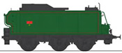 25 m3 Tender 25 A 50 SNCF, TIA, SNCF green red fillets (only for scenery purpose) Era III